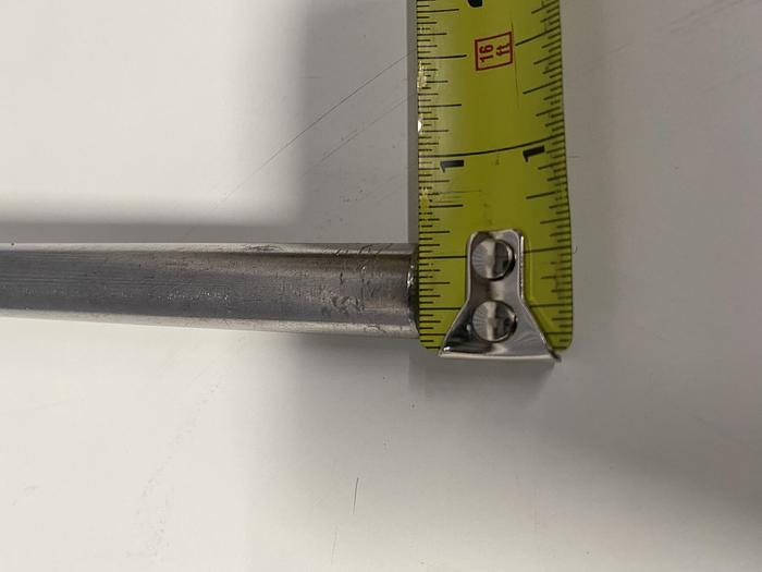 Used 8" L Stainless Steel Impeller Rod w/ 1/2" Diameter Shaft & 3 1/4" Impeller