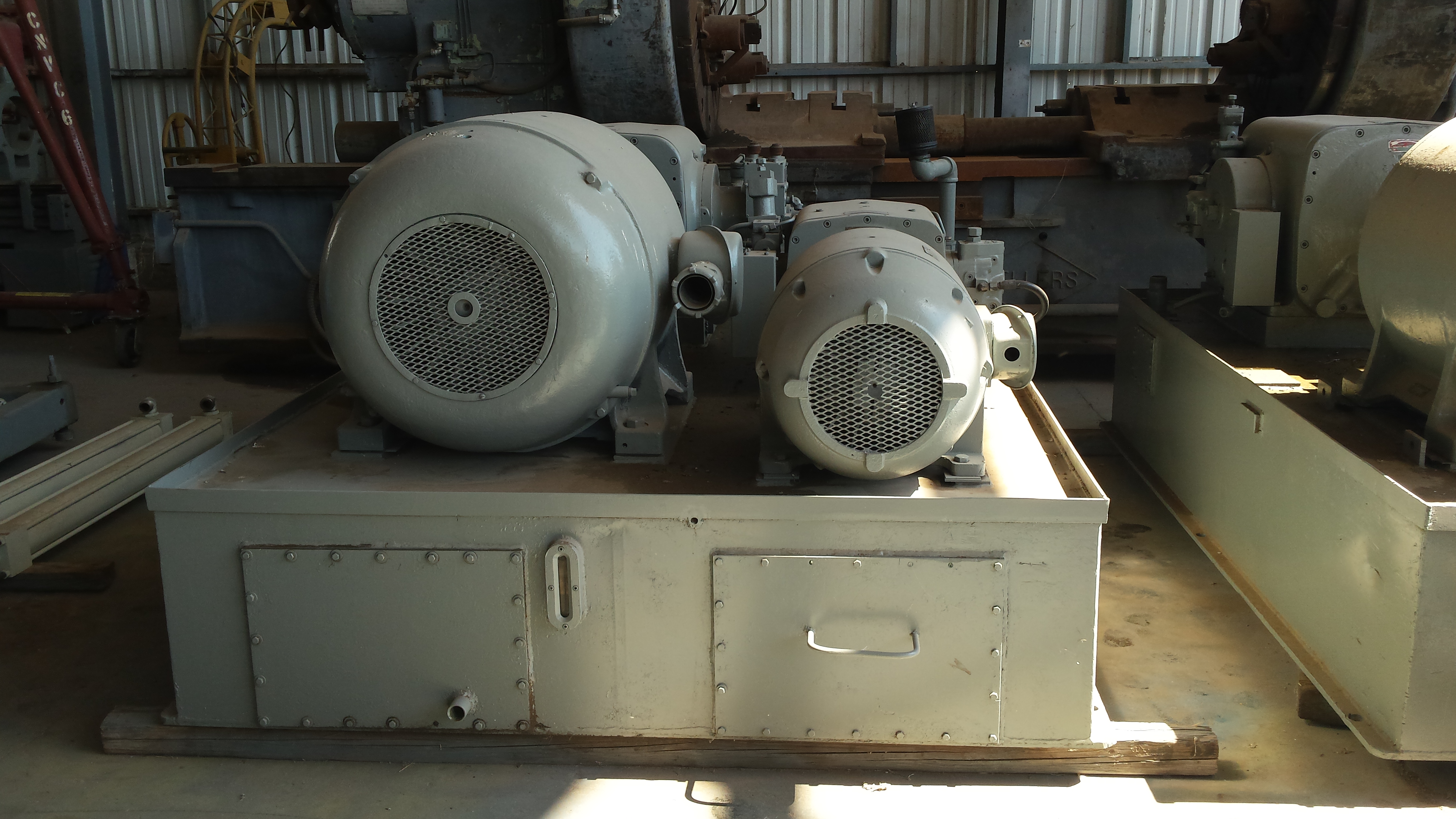 Used Used 160 HP Oilgear “D” Series Hydraulic Power Unit; With Reservoir