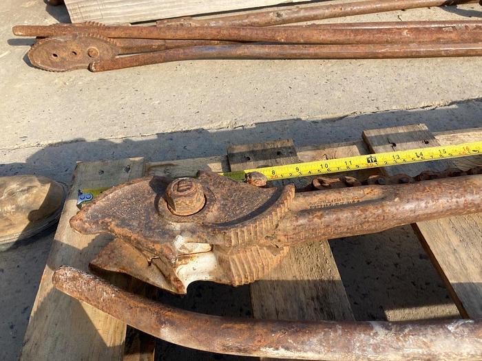 Used J H Williams Vulcan Superior 52" Chain Pipe Wrench