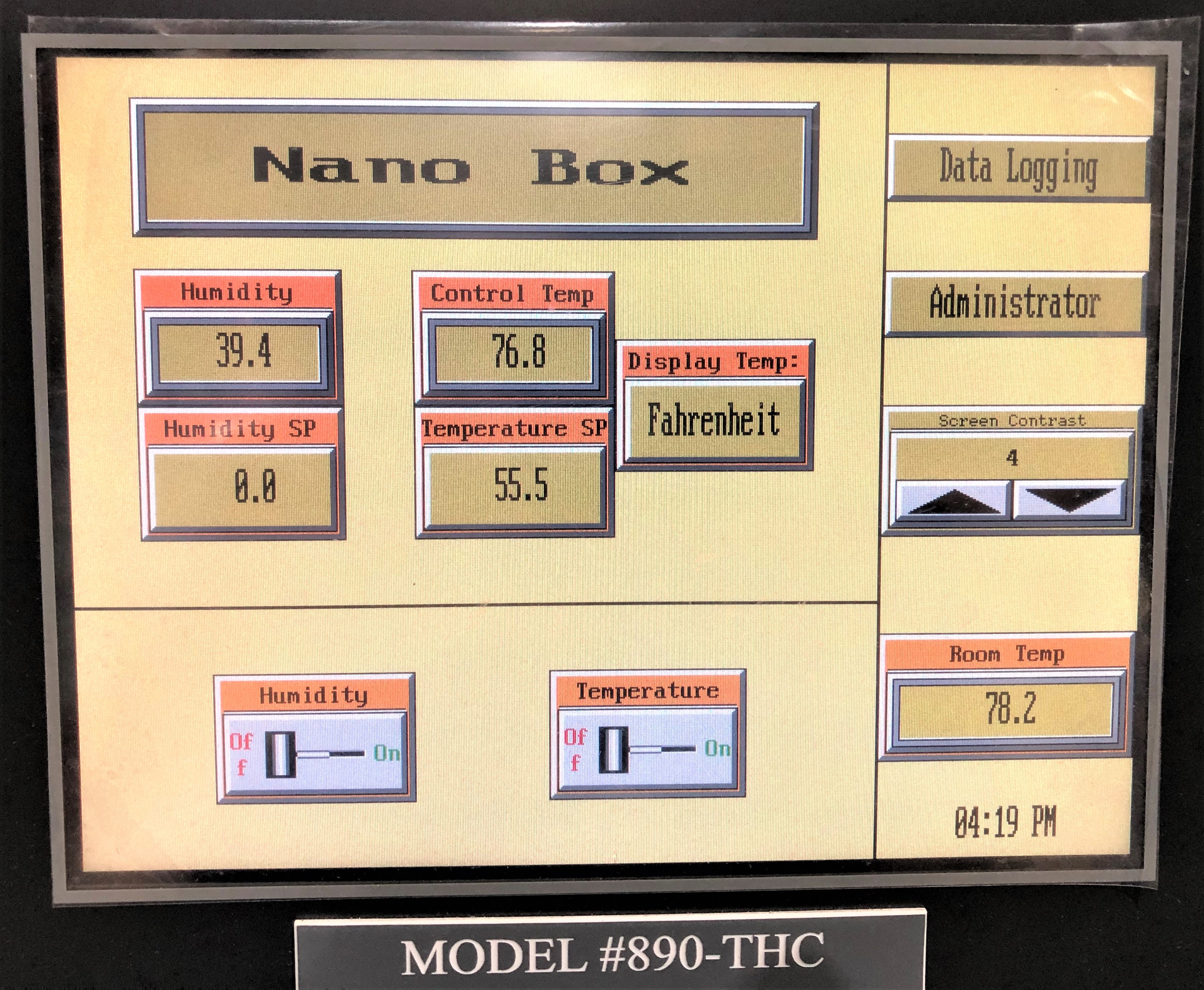 New Open Box Plas-Labs 890-THC Temperature and Humidity Controlled Glove Box