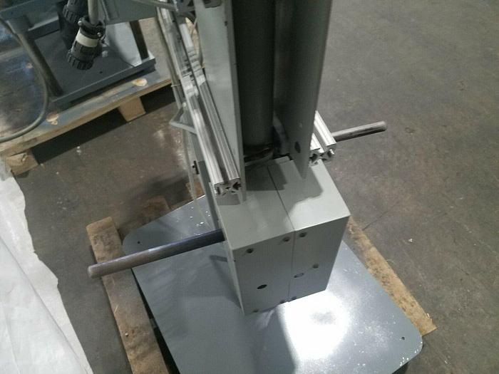 Used Double Motorized Stock Material Reel Payoff with Paper Interleaf