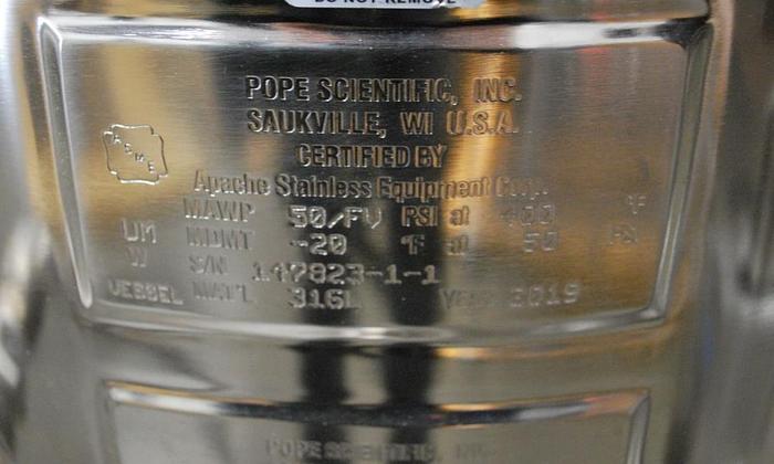 Used POPE SCIENTIFIC NUTSCHE FILTER - 316 S/S