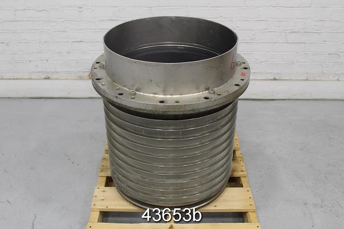 Used Bird Model 400 Stainless Steel Pressure Screen Basket #43653