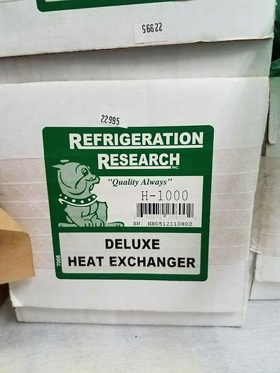 Used Refrigeration Research Heat Exchanger Model H 1000 NEW