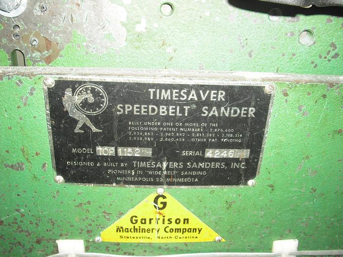 Used TIMESAVERS 52 HEAVY-DUTY COMBINATION TOP & BOTTOM ABRASIVE PLANERS