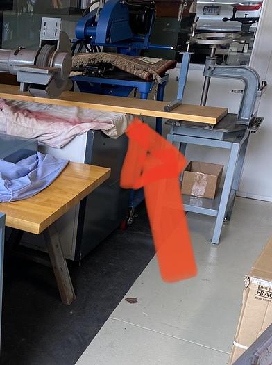 Used 5-Drawer Lista Drawer Storage Tool Chest w/Butcher Block Top & Metal Shelf