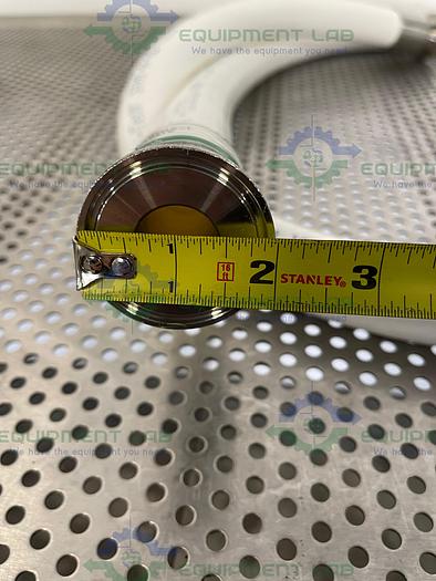 Used Sani Tech  STHT-R-HD-1000 84" Silicone Hose w/ 1" Sanitary Fitting