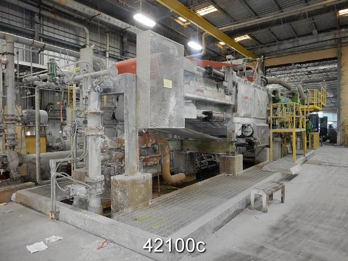 Used 1.2 Meter Wet Lap Machine With Outfeed Conveyor for Bales #42100