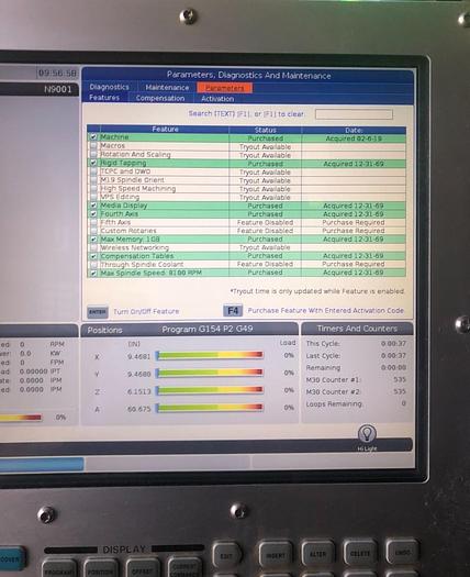 Used 2018 HAAS VF-2 4-Axis CNC Vertical Machining Center