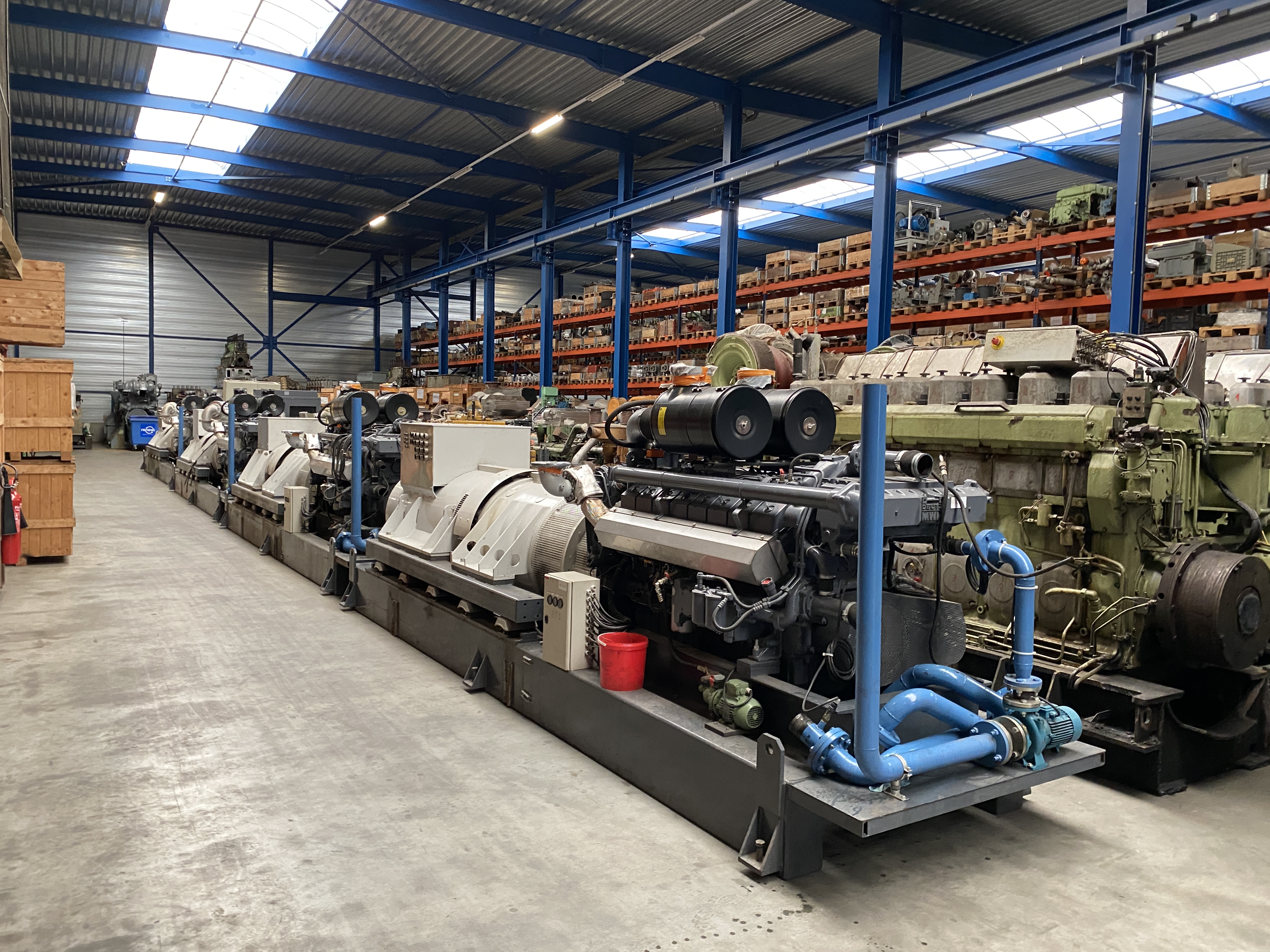 Used DEUTZ TBD 616-V16-G2 / EURO DIESEL STATO ALTERNATOR 1000 KVA DRUPS