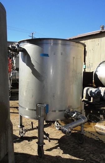 Used Tank, 550 Gallon, 316 Stainless Steel,  54" x 57", Walker, FT/CB #S741683