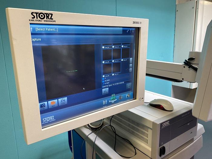Used Storz Endoskopie Turm + 20090331, Sc-WU24-A1511 Monitor, AIDA Control NEO 20046120 DOKU System