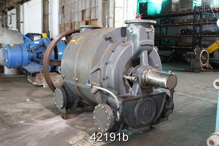 Used Nash CL6001 Vacuum Pump, Iron Casing, Stainless Steel Lined #42191