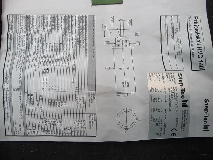 Gebraucht Motorspindel Step-Tec HVC 140-SB-10-15/42-1F-HSK-E40