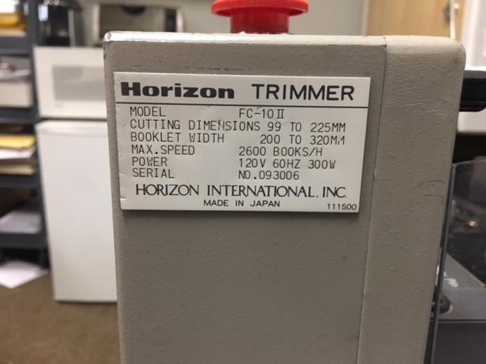 Used 2001 Standard Horizon VAC 100 Booklet Maker