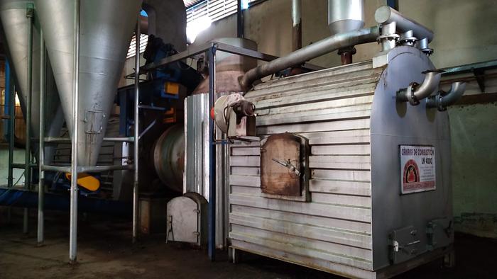 Usado Conjunto moinho + secador + fornalha de biomassa