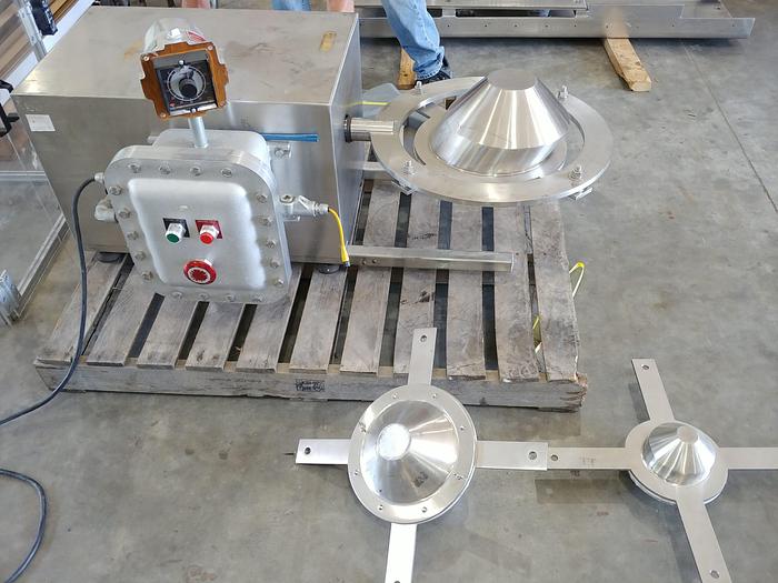 Used LAB SLANT CONE TUMBLE BLENDER WITH (3) SHELLS – S/S – XP (#9528)