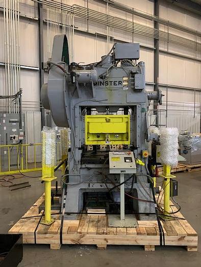 Used Minster 60 Ton Straight Side Press P2S-60 With Feed Line #5737