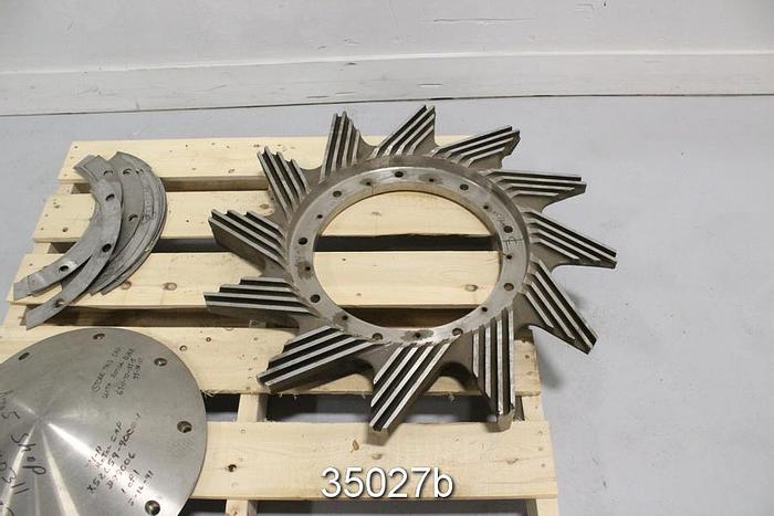 Used Voith Morden 34 HC Pulper Rotor, 12 Vane Rotor, LH #35027