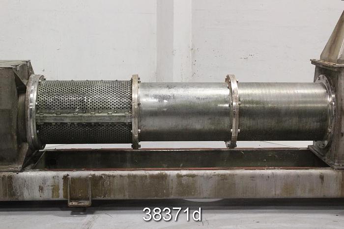 Used Thune SP45L Dewatering Screen Press, First Screen Segment 0.03125" Hole #38371