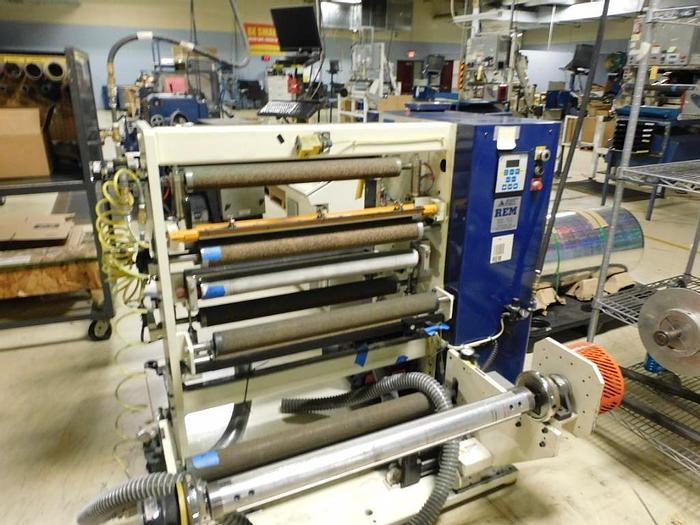 Used 28" ASSOCIATED MACHINE DESIGN - REM - DUPLEX SLITTER REWINDER MODEL 3250.74