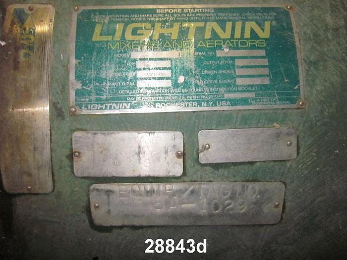 Used Lightnin 4VS Agitator Sidemount, 44" Propeller Diameter #28843