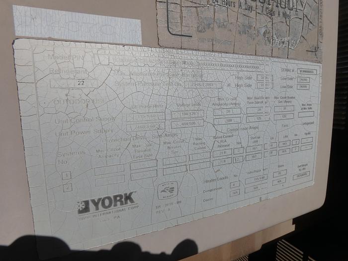 Used Pace Company P-36 Air Handler With York Chiller - Outside