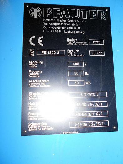 Gebruikt TANDWIELSLIJPER PFAUTER PE 1200 G