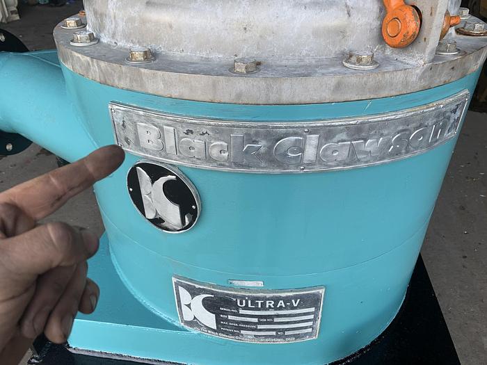 Used BLACK CLAWSON UV-100 PRESSURE SCREEN STAINLESS STEEL W/ MOTOR 2 OF 3