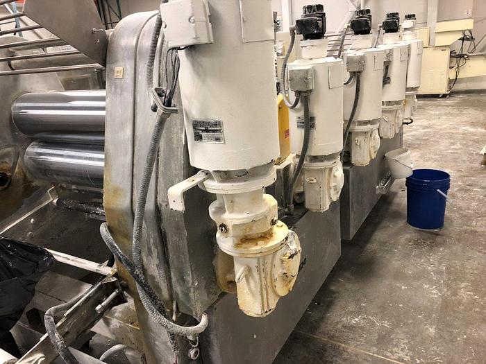 Used Seewer-Rondo 5-Head Dough Sheeter