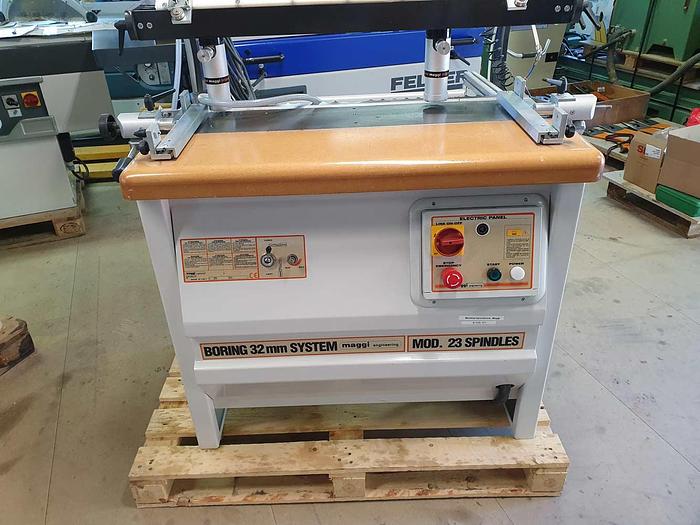 Used 1998 MAGGI Single-head Boring Machine for Horizontal and Vertical Drilling mod. BORING-SYSTEM 23 TOP