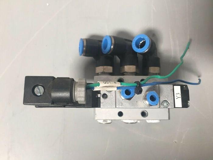 Used Festo MEH-3/24VDC / MEH-5/2-1/8-P-B Solenoid Valve