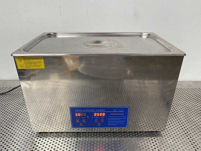 Used Model JPS-100A 30 L Digital Ultrasonic Cleaner Heated w/ Timer 120V