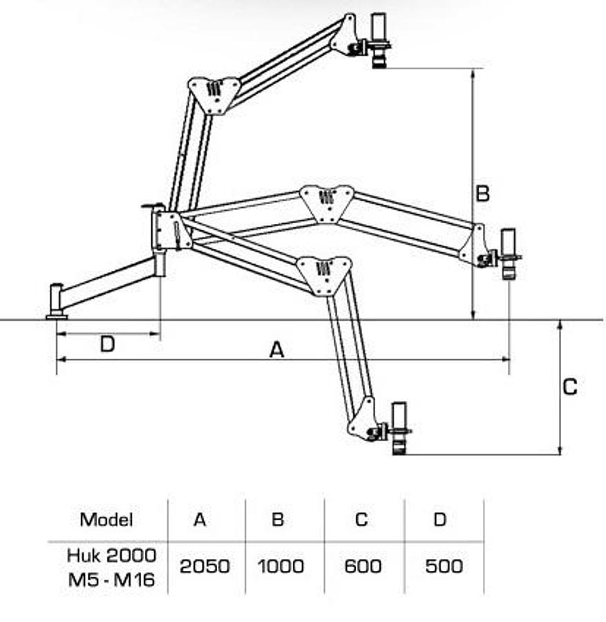 Hydraulische Taparm / Tapmachine Acrobat M5 – M16