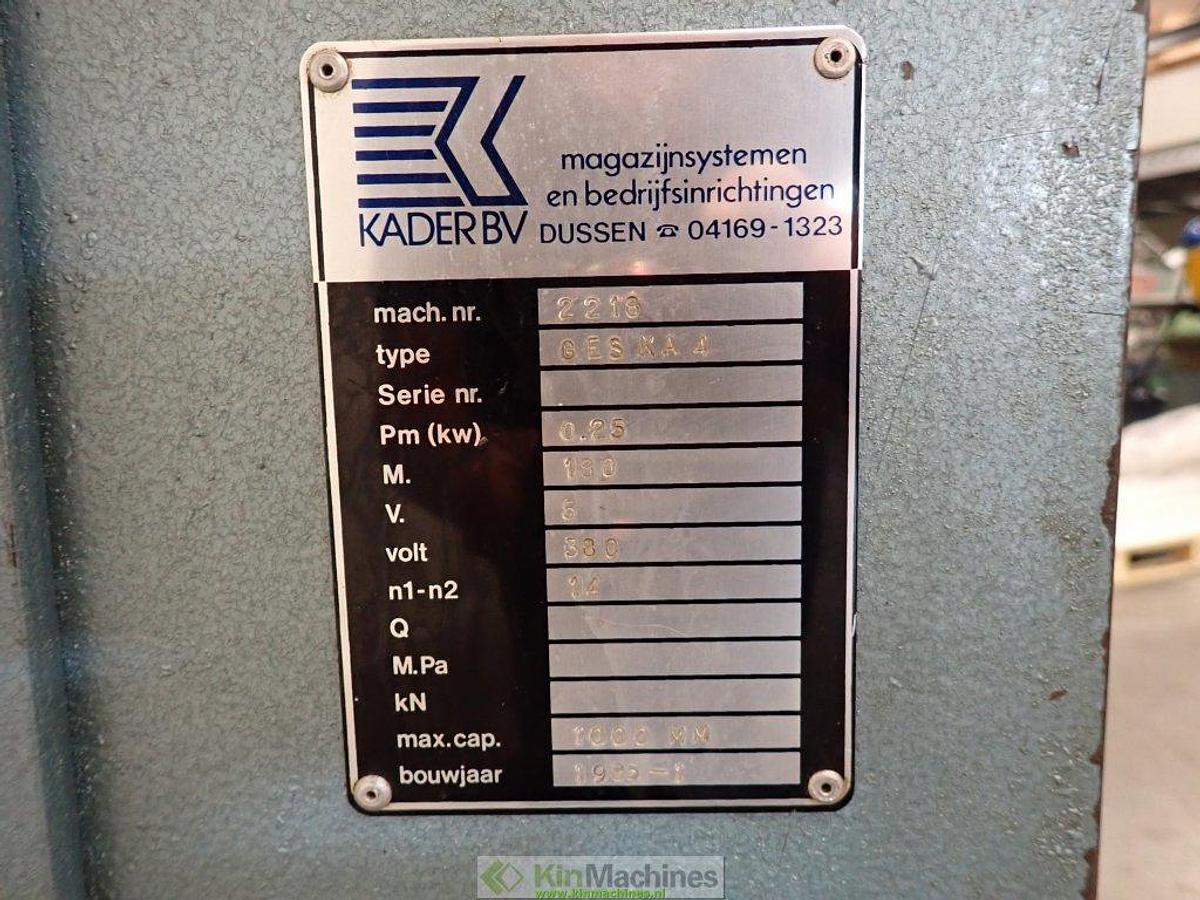 Gebruikt Decoiler | Coilafroller | Elektrisch bediend | Kader B.V. | Geska 4