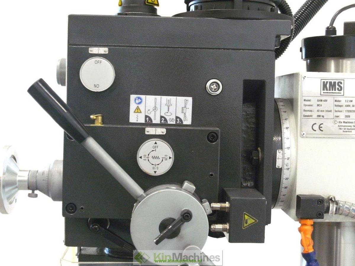 Kolomboormachine met kruistafel KMS GHM-40V, Variabel toerental