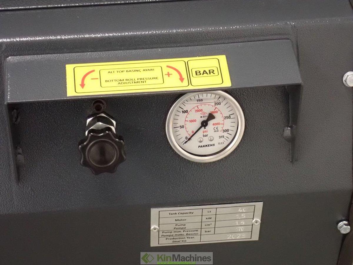 Hydraulische 4-rollen plaatwals KMS 4R HMR 1050×130 (1050 x 6 mm)