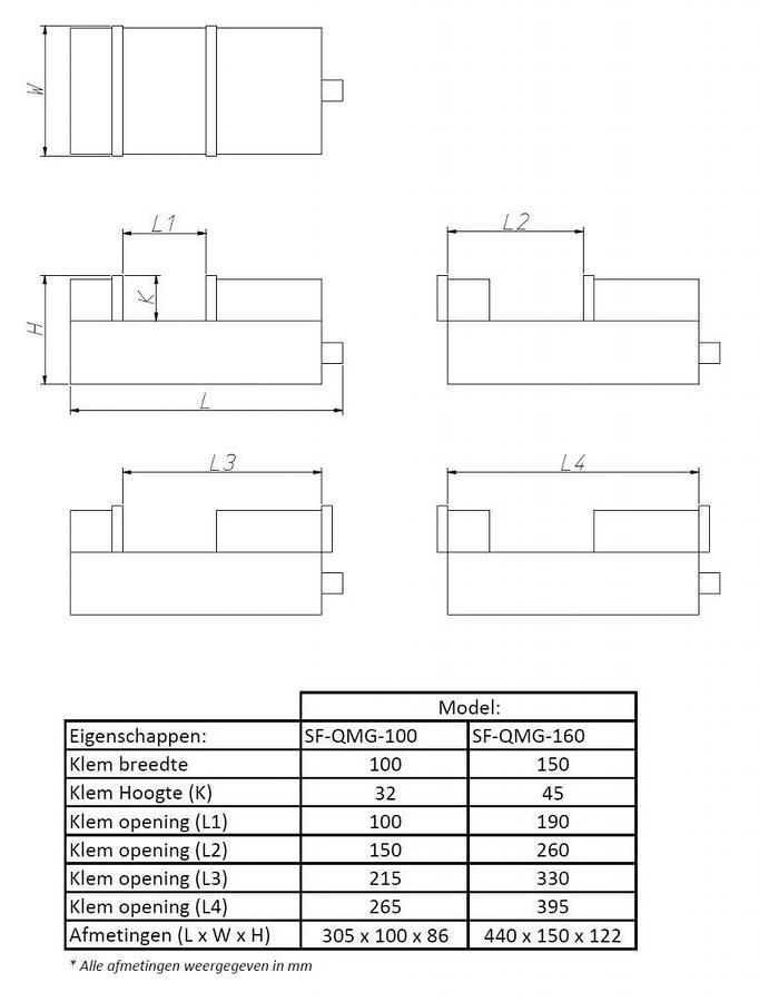 Precisie machineklem