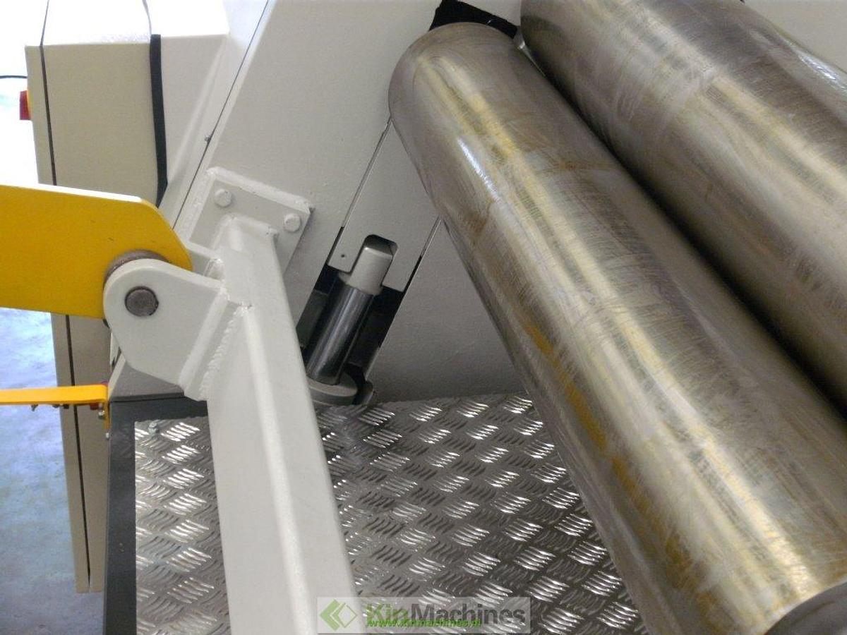 Hydraulische 4-rollen plaatwals KMS 4R HMR 1270×200 + kraan en zijondersteuning
