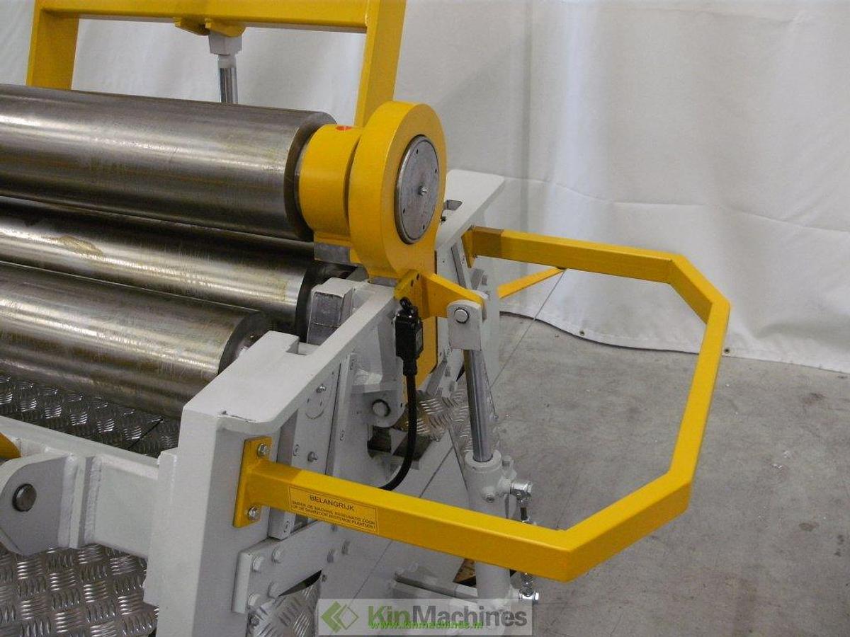 Hydraulische 4-rollen plaatwals KMS 4R HMR 1270×200 + kraan en zijondersteuning