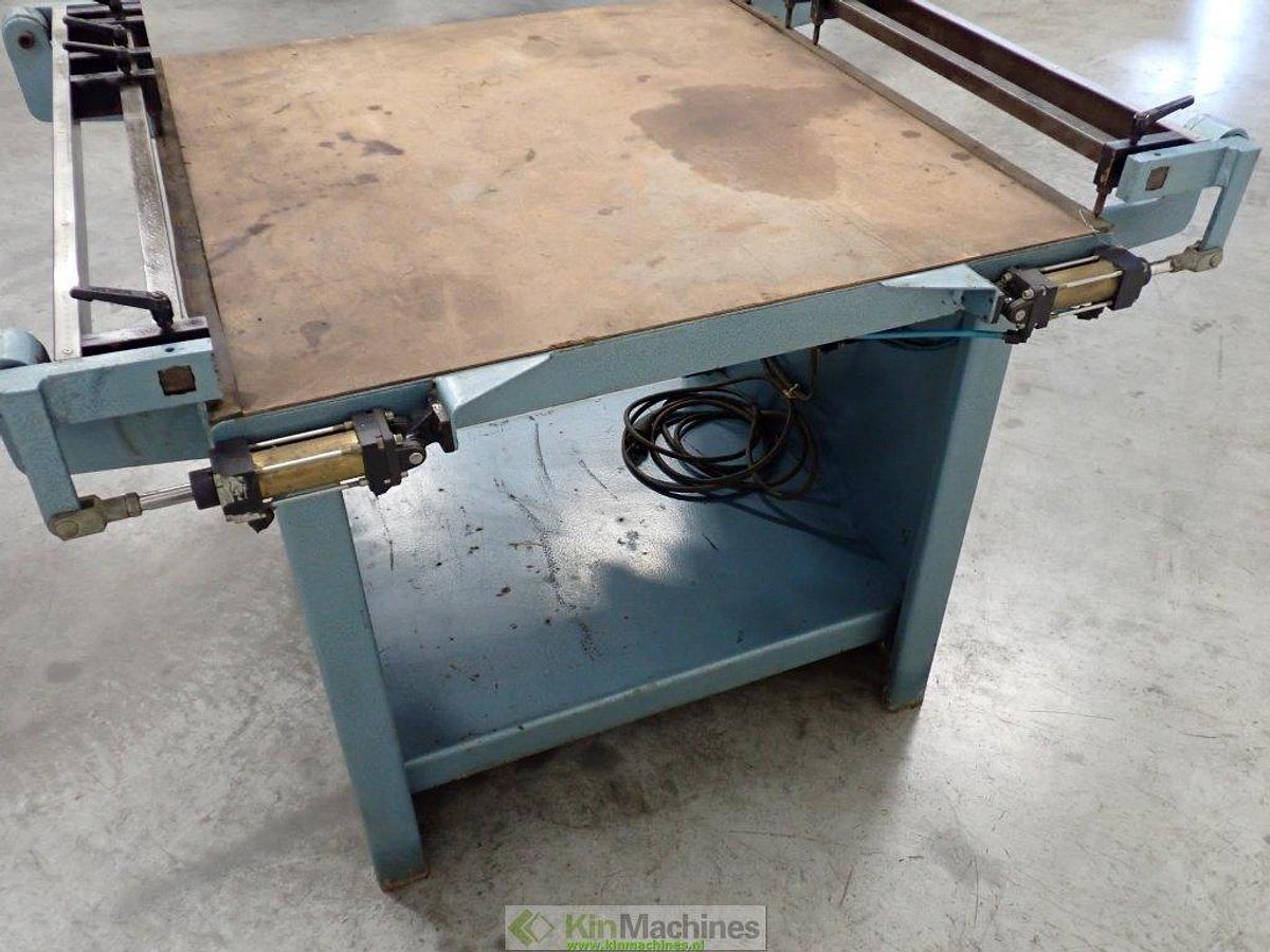 Gebruikt Aftekentafel zink | Zinkbewerking | Pneumatisch bediend | Kader B.V. | Geska 2