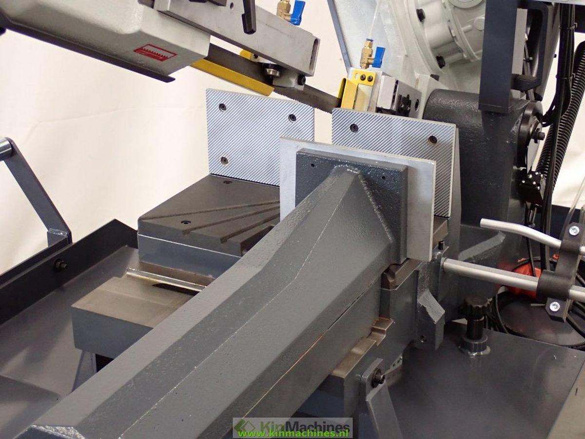 Bandzaagmachine KMS CY-350A, dubbel verstek, 2 zaagsnelheden, Capaciteit Ø 270 mm