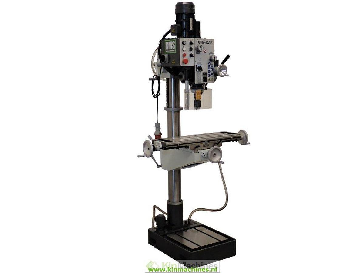 Column drill with cross table | KMS GHM-40AF | Spindle feed | Tapping function