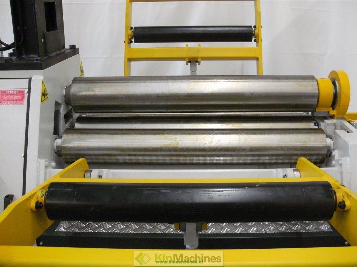 Hydraulische 4-rollen plaatwals KMS 4R HMR 1270×200 + kraan en zijondersteuning
