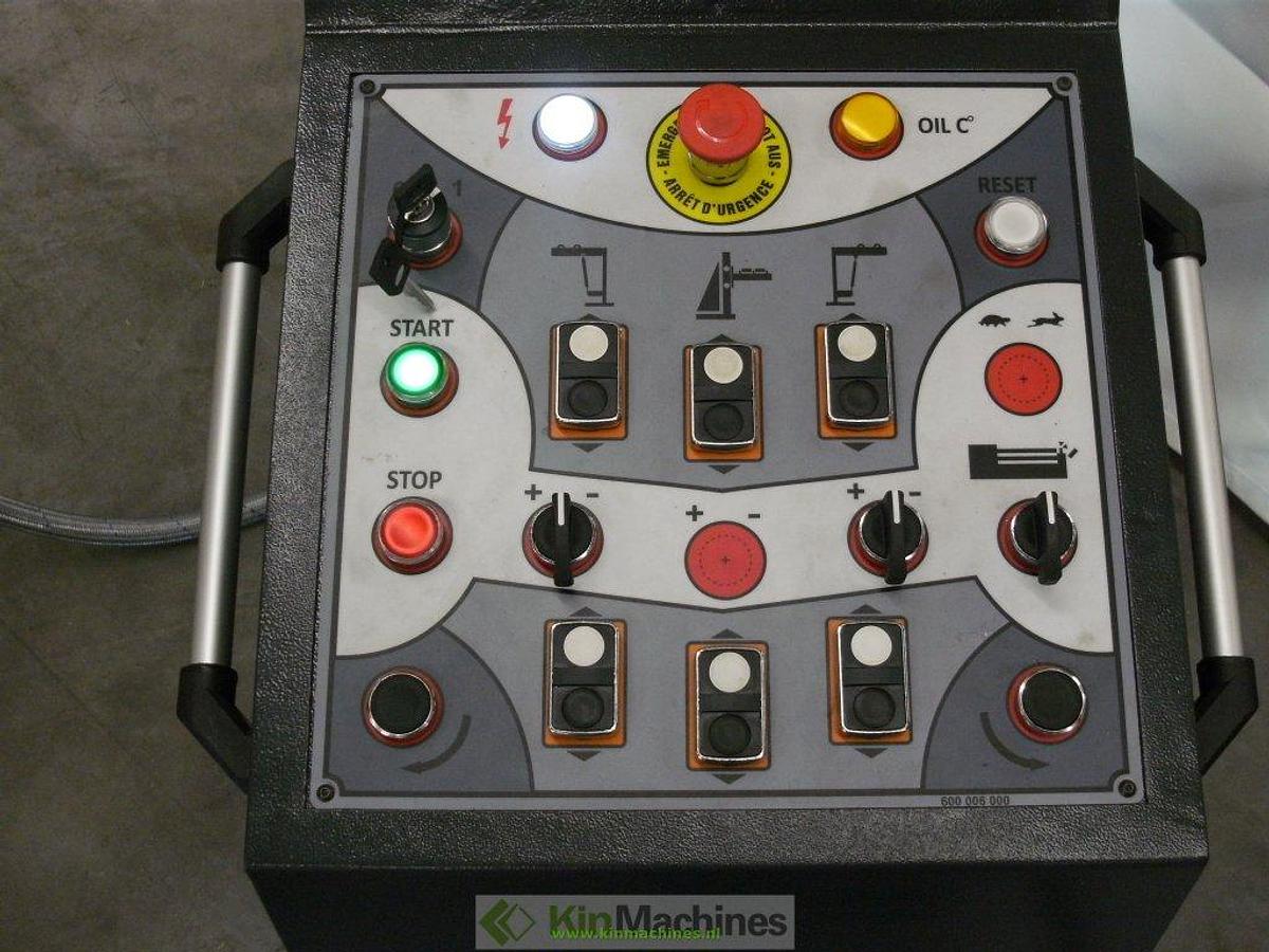 Hydraulische 4-rollen plaatwals KMS 4R HMR 1270×200 + kraan en zijondersteuning