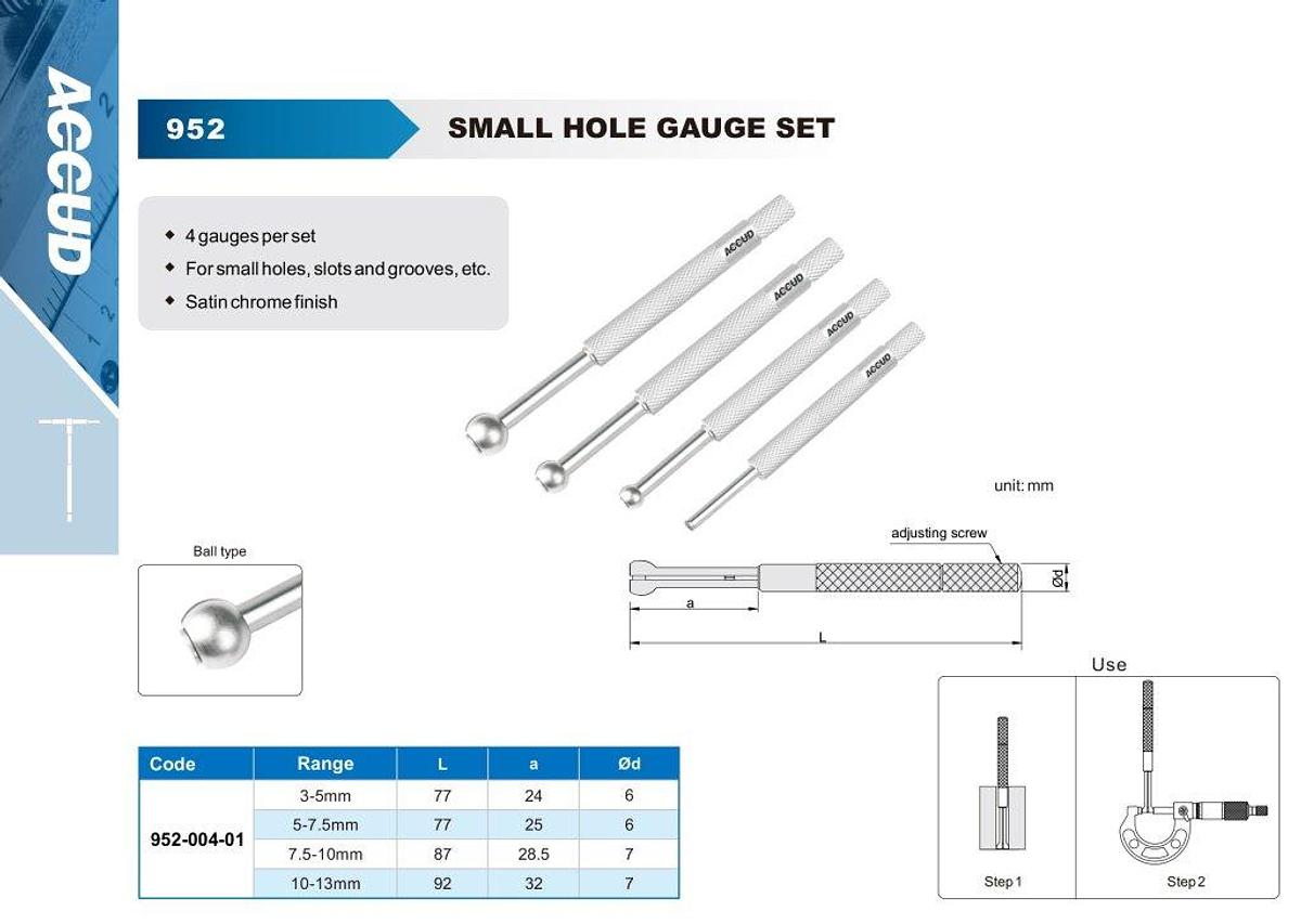 Meetpennenset voor kleine gaten | ACCUD