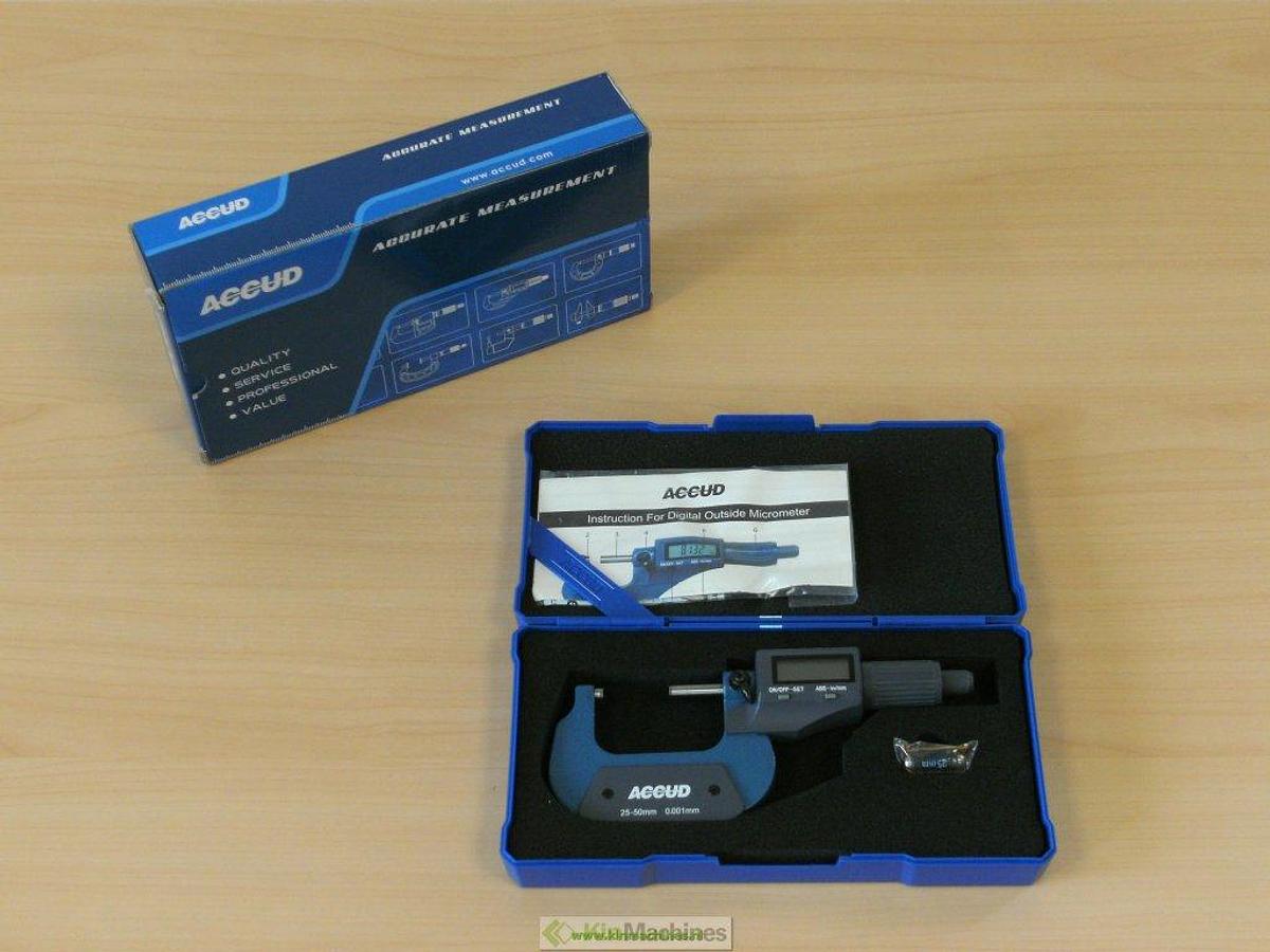 Buitenschroefmaat digitaal | 25 - 50 mm | ACCUD