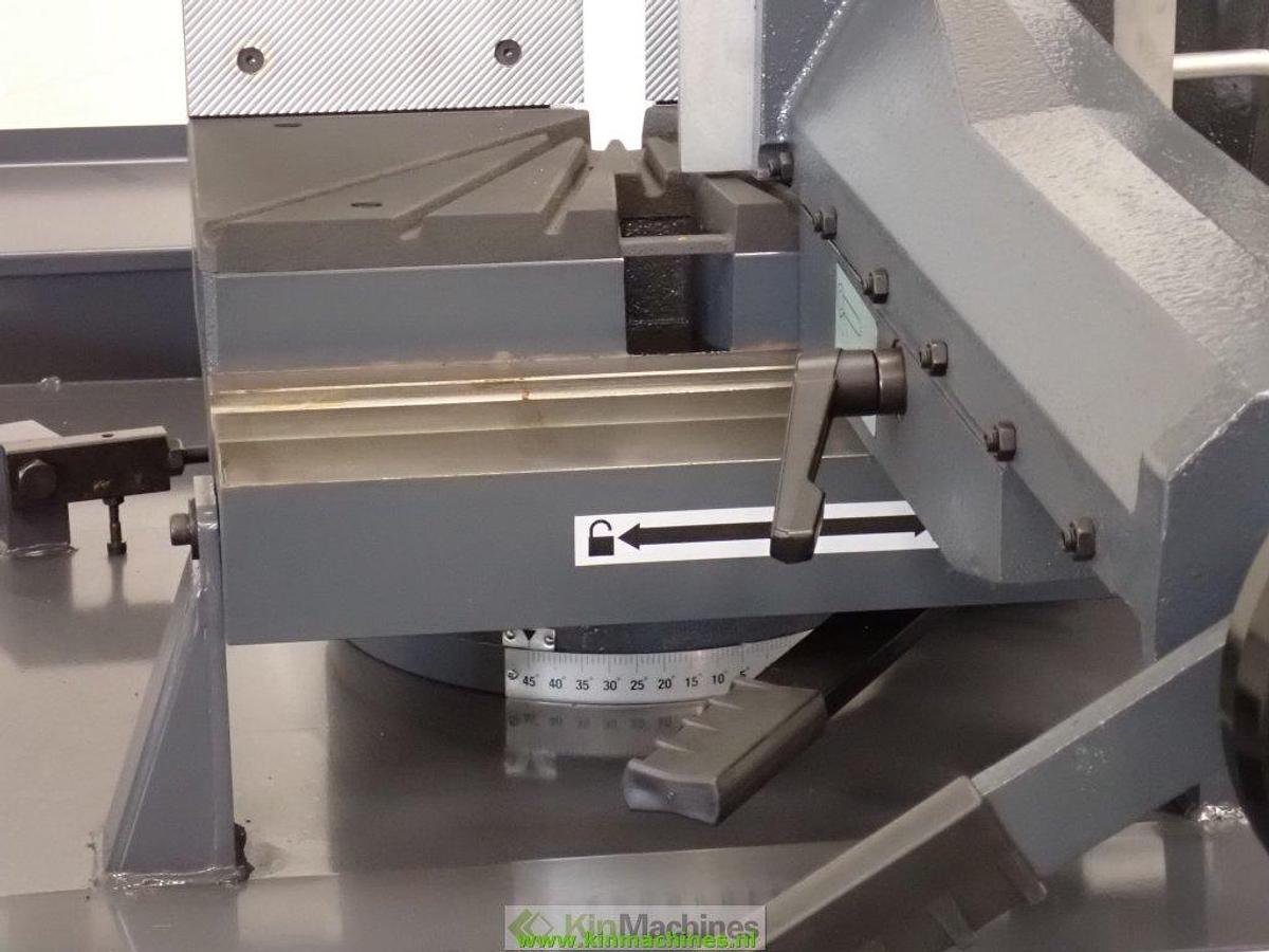 Bandzaagmachine KMS CY-350A, dubbel verstek, 2 zaagsnelheden, Capaciteit Ø 270 mm