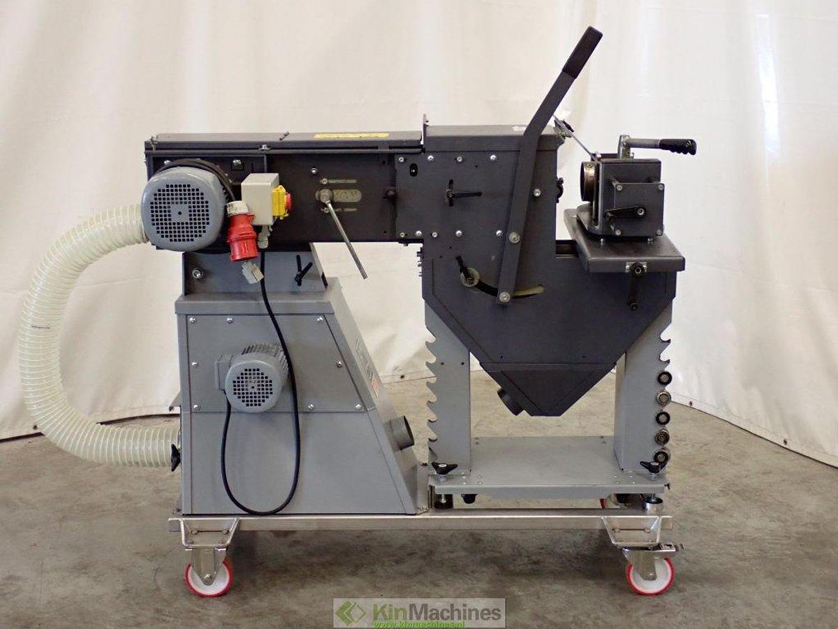 Used Grit by Fein: belt sander GI 150 2H on stand GIBE + Pipe notcher GIR