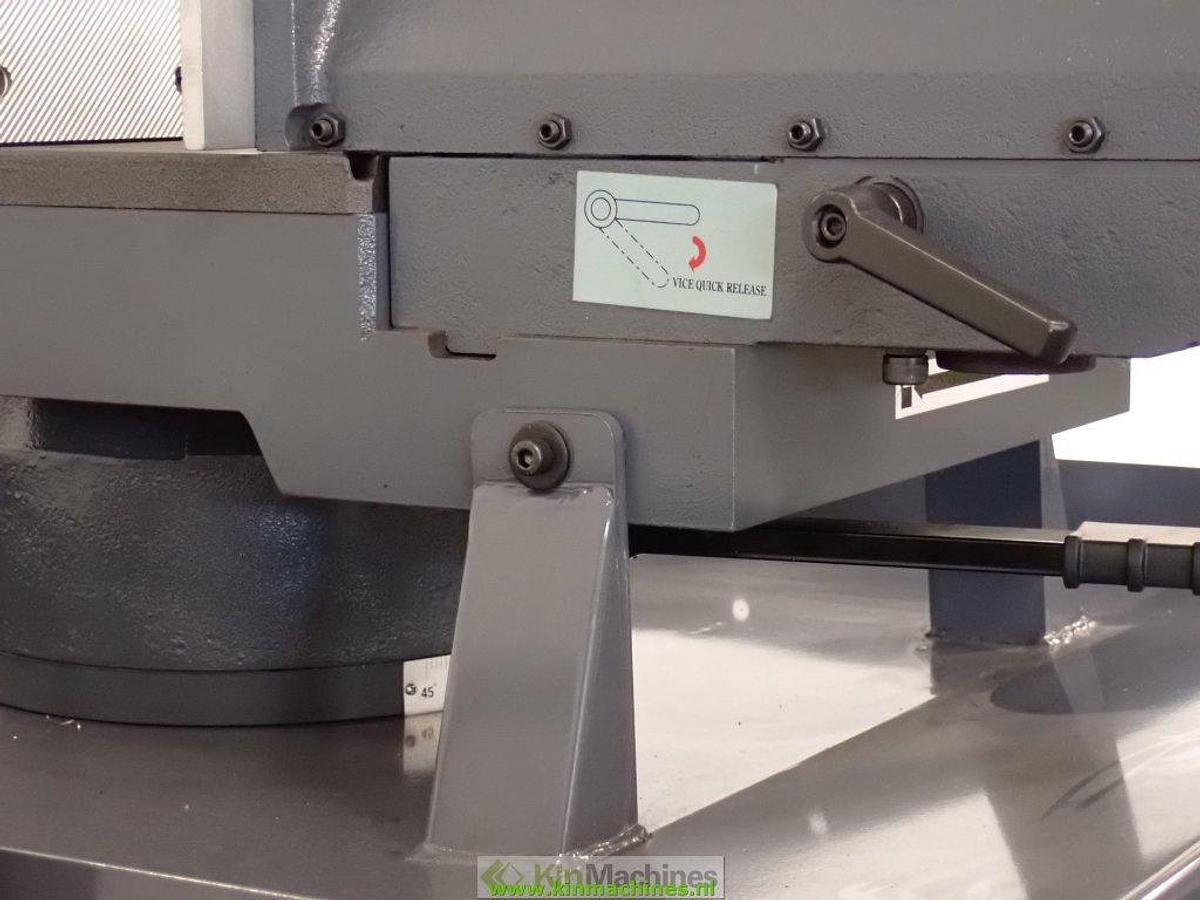 Bandzaagmachine KMS CY-350A, dubbel verstek, 2 zaagsnelheden, Capaciteit Ø 270 mm